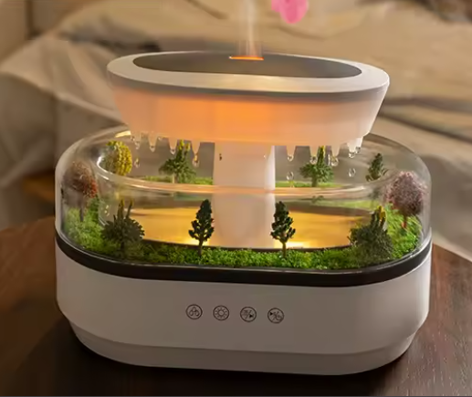 Humidificateur avec effet pluie